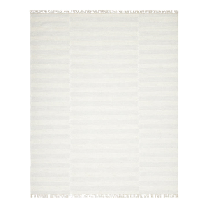 Ivory Flatweave Wool Cotton Blend Rug