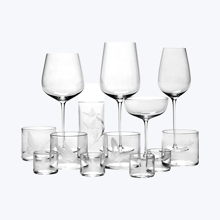 Unity White Wine Glass, Butterfly Ballet