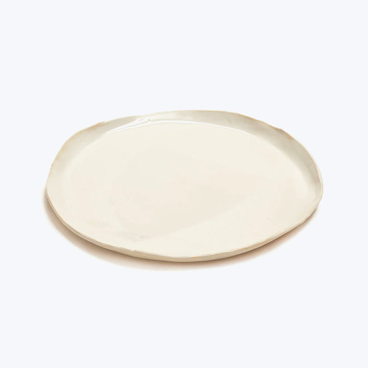 Round Porcelain Platter White Default Title