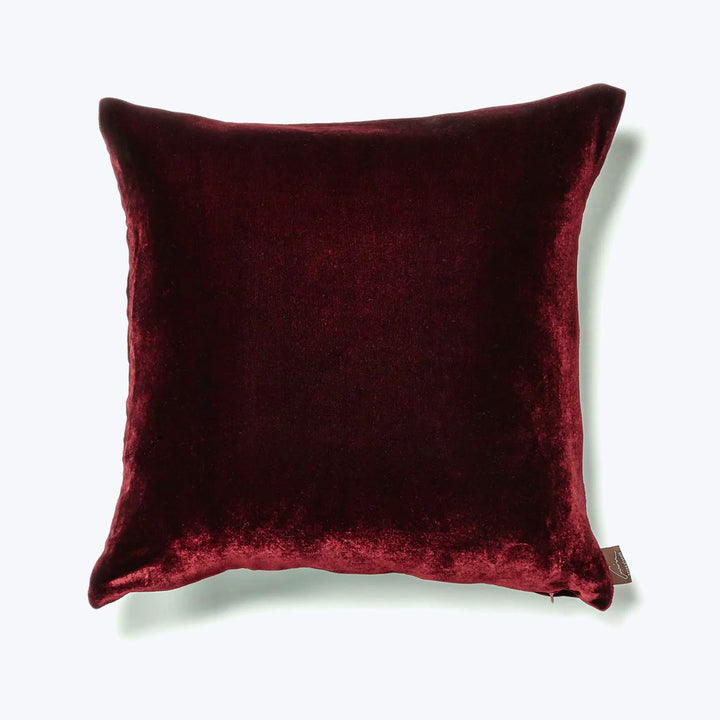 Velvet Pillow Eggplant-18"x18"