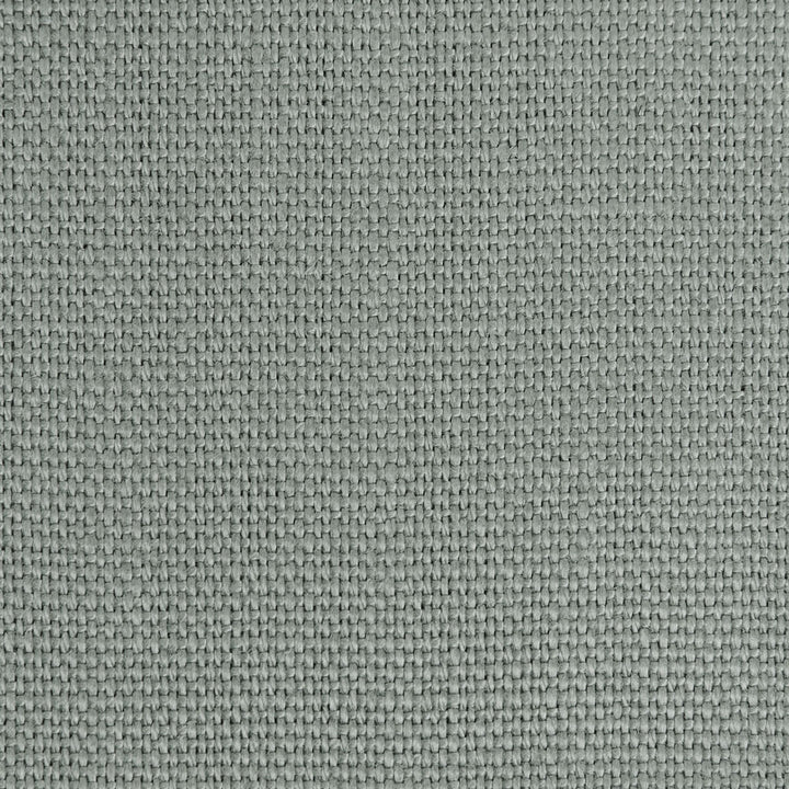 Close-up of neutral grey fabric with tight, uniform square weave.