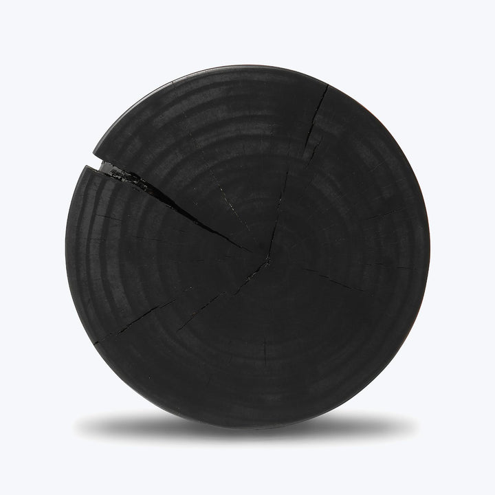 Turned Black Wood Table Default Title