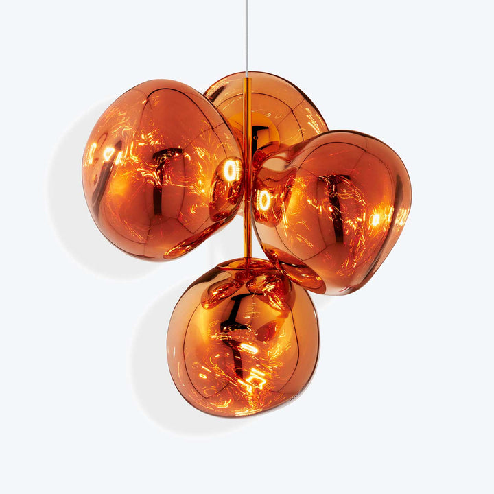 Melt Small LED Chandelier-Copper