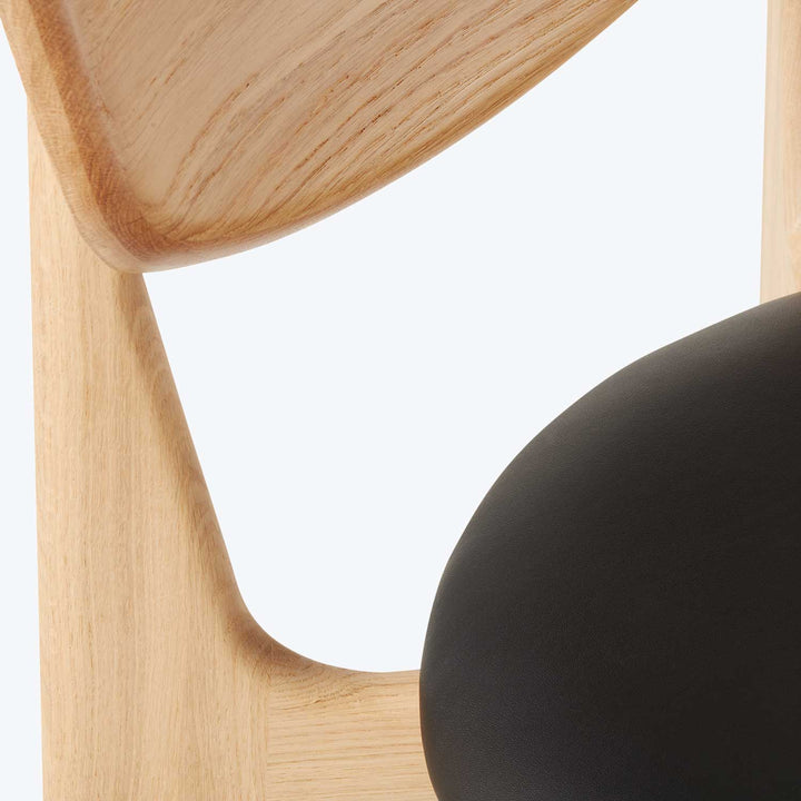 Slab Upholstered Side Chair Black