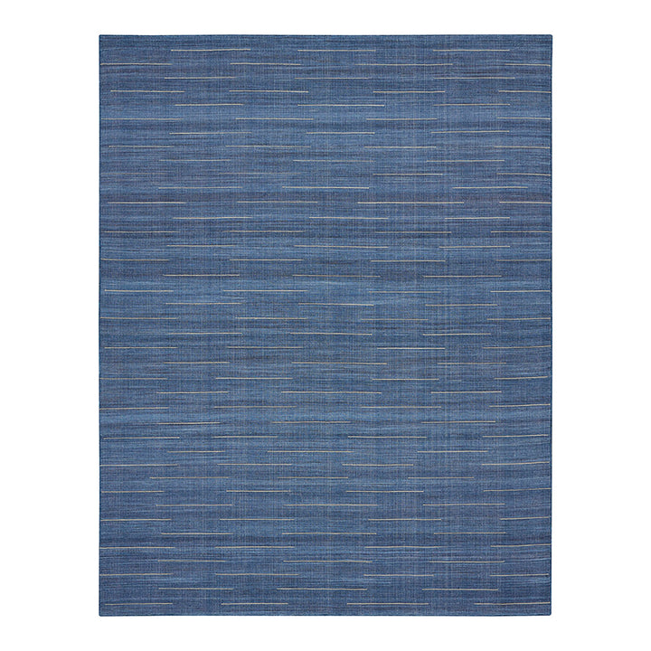 Kavya Kilim Rug - Navy-5'3" x 7'3"